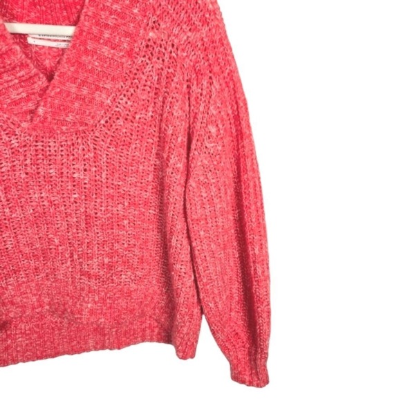 Anthropologie Women's Sweater Small S Horne Ribbed Knit Crop Wool Balloon Sleeve - Picture 2 of 4